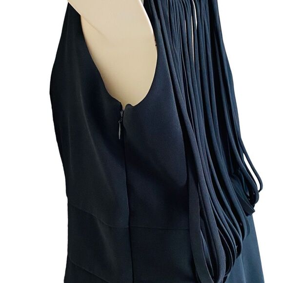 Target Limited Edition Sexy Back Strip Accent Sheath LBD Knee Length Dress Sz 14 - Picture 4 of 13